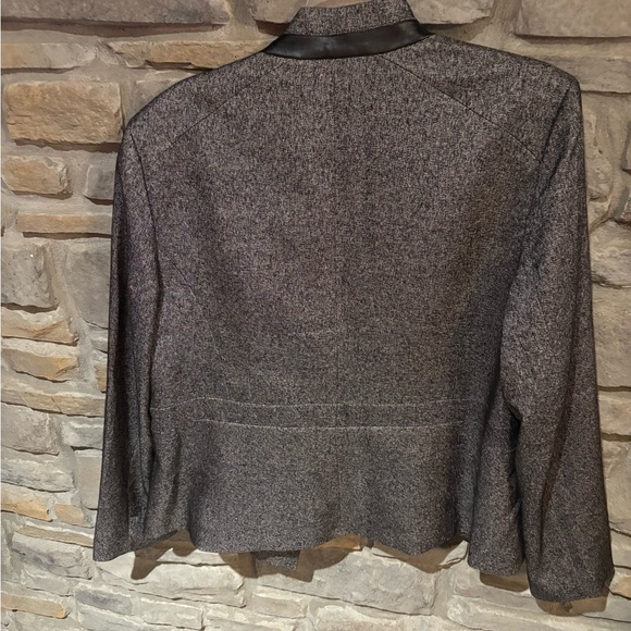 Anne Klein Charcoal Blazer with Black Accents - Picture 8 of 16